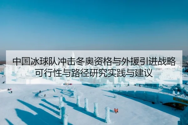 中国冰球队冲击冬奥资格与外援引进战略可行性与路径研究实践与建议（PG）